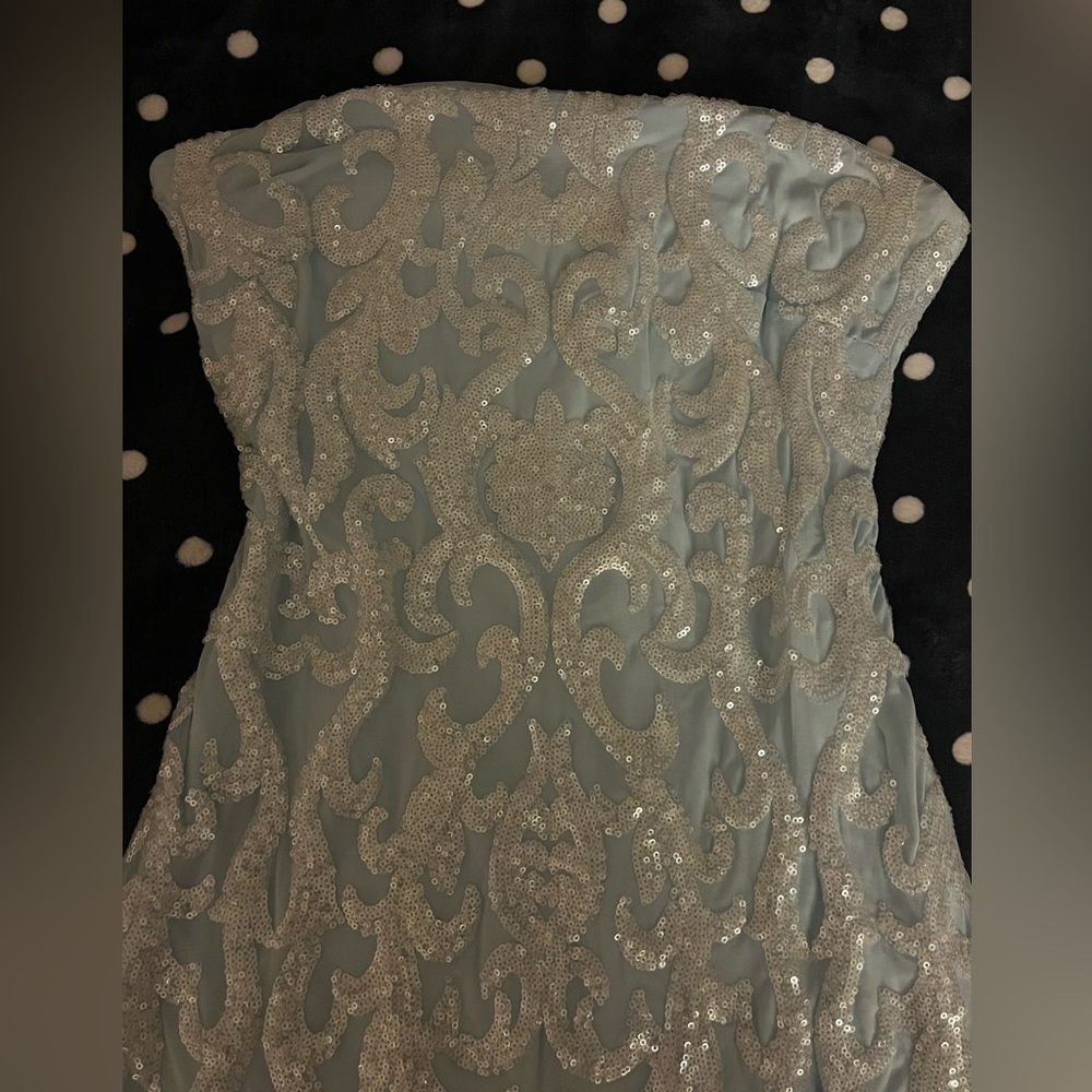 PROM DRESS - BABY BLUE TIGHT EVENING GOWN